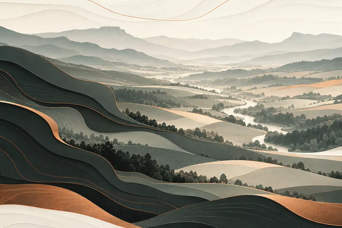 Illustration paysagère pour les services web de DMSite dans le secteur de Champagnac