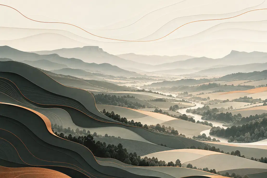 Illustration paysagère pour les services web de DMSite dans le secteur de Marcolès