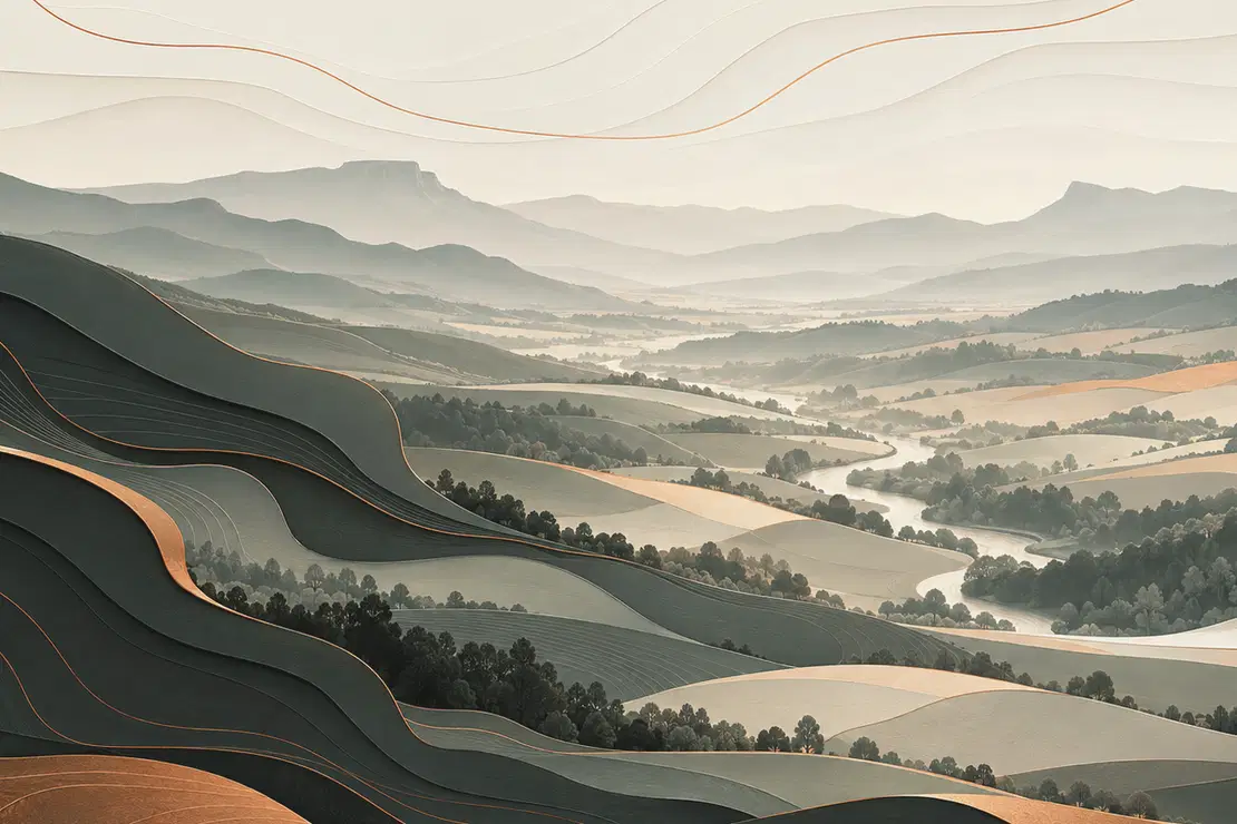 Illustration paysagère pour les services web de DMSite dans le secteur de Vic-sur-Cère