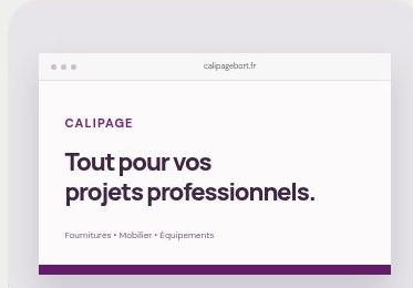 Illustration graphique de la marque Calipage Bort, papeterie et bureautique